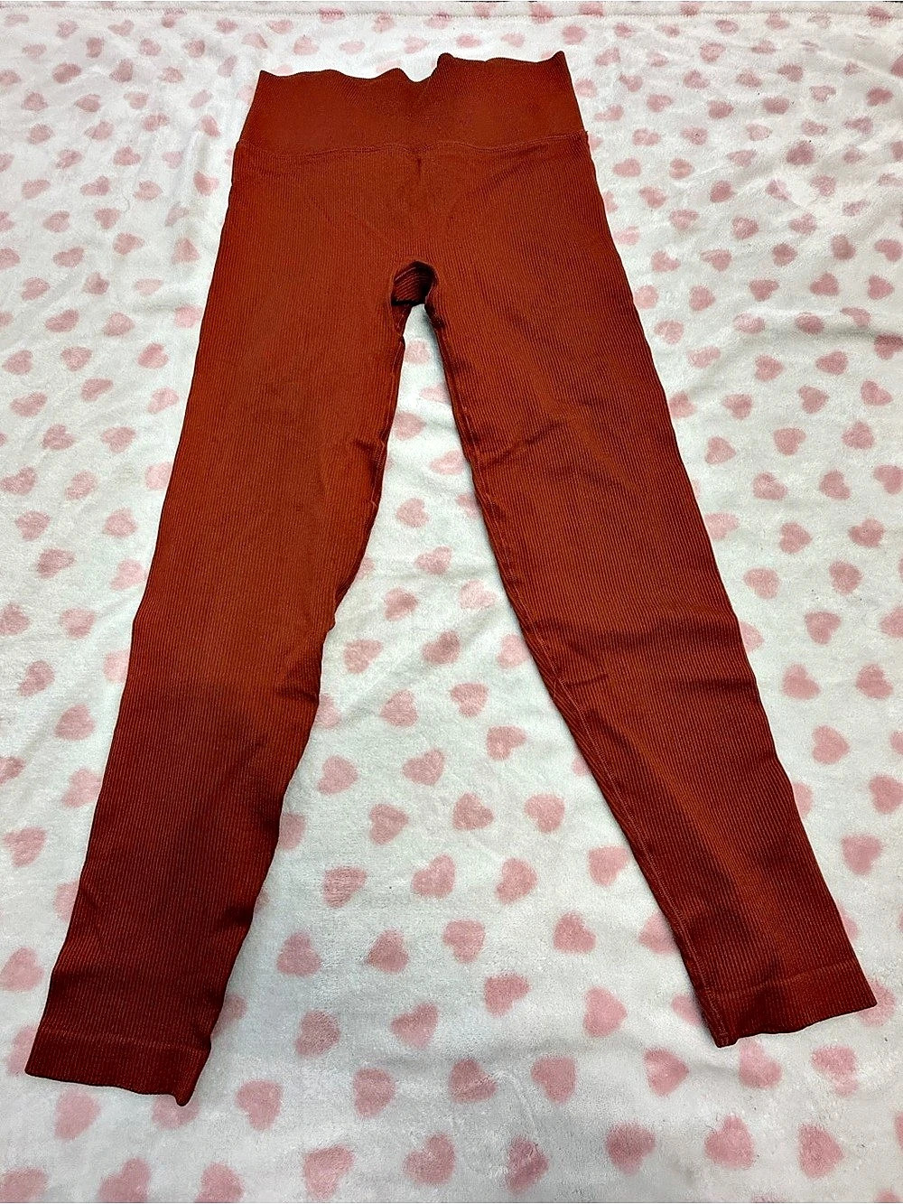 Victoria's Secret Seamless Ribbed Leggings Red Medium